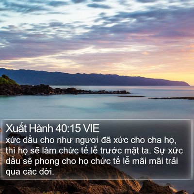 Xuất Hành 40:15 VIE Bible Verse Image