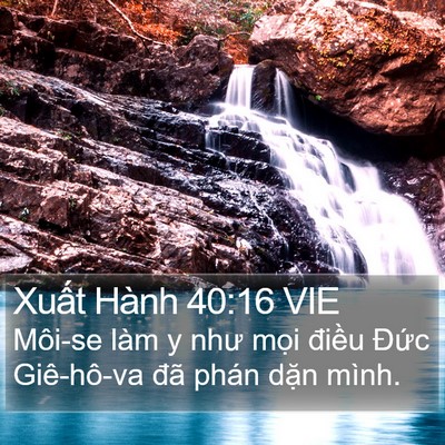 Xuất Hành 40:16 VIE Bible Verse Image