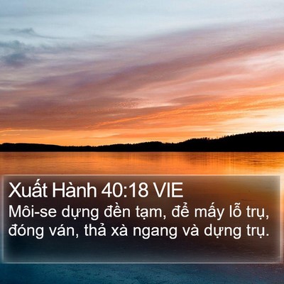 Xuất Hành 40:18 VIE Bible Verse Image