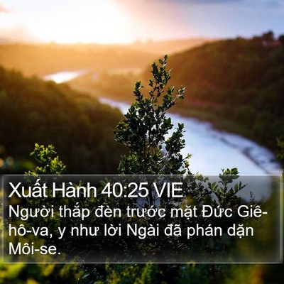 Xuất Hành 40:25 VIE Bible Verse Image