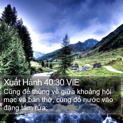 Xuất Hành 40:30 VIE Bible Verse Image