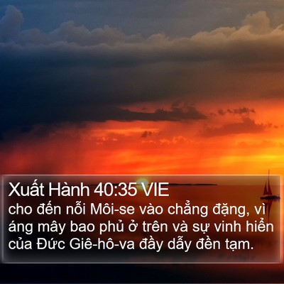 Xuất Hành 40:35 VIE Bible Verse Image