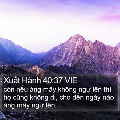 Xuất Hành 40:37 VIE Bible Verse Image