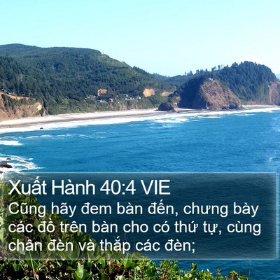 Xuất Hành 40:4 VIE Bible Verse Image