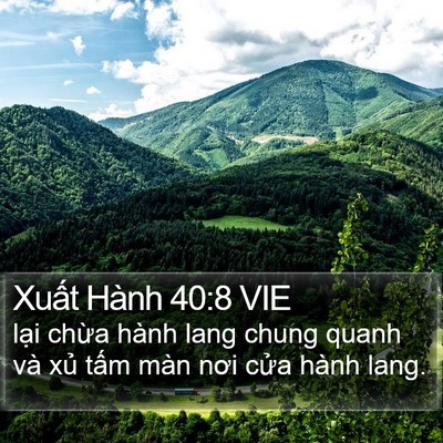 Xuất Hành 40:8 VIE Bible Verse Image