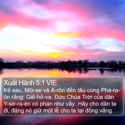 Xuất Hành 5:1 VIE Bible Verse Image