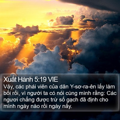 Xuất Hành 5:19 VIE Bible Verse Image