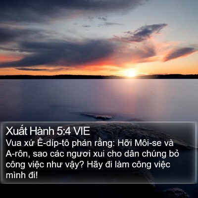 Xuất Hành 5:4 VIE Bible Verse Image