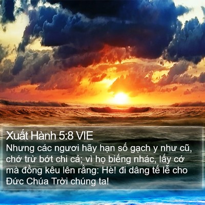 Xuất Hành 5:8 VIE Bible Verse Image