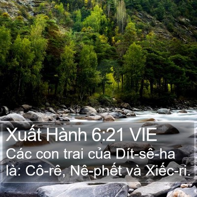 Xuất Hành 6:21 VIE Bible Verse Image