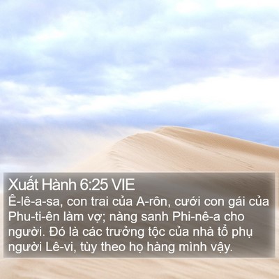 Xuất Hành 6:25 VIE Bible Verse Image