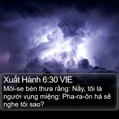 Xuất Hành 6:30 VIE Bible Verse Image