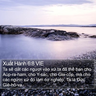 Xuất Hành 6:8 VIE Bible Verse Image
