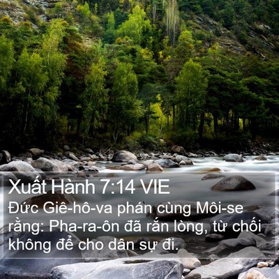 Xuất Hành 7:14 VIE Bible Verse Image