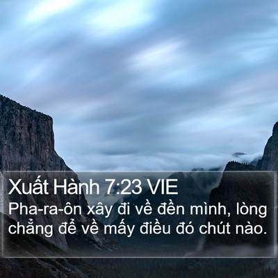 Xuất Hành 7:23 VIE Bible Verse Image