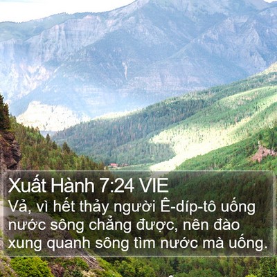Xuất Hành 7:24 VIE Bible Verse Image