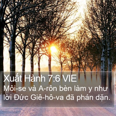 Xuất Hành 7:6 VIE Bible Verse Image