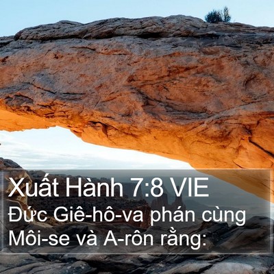 Xuất Hành 7:8 VIE Bible Verse Image