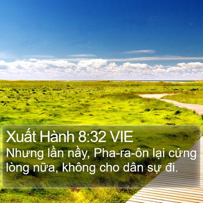 Xuất Hành 8:32 VIE Bible Verse Image