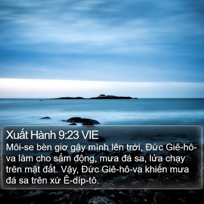 Xuất Hành 9:23 VIE Bible Verse Image