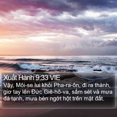 Xuất Hành 9:33 VIE Bible Verse Image