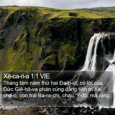 Xê-ca-ri-a 1:1 VIE Bible Verse Image