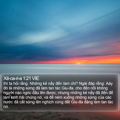 Xê-ca-ri-a 1:21 VIE Bible Verse Image