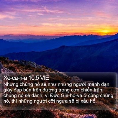 Xê-ca-ri-a 10:5 VIE Bible Verse Image