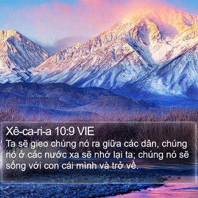 Xê-ca-ri-a 10:9 VIE Bible Verse Image