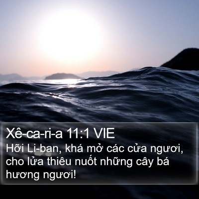 Xê-ca-ri-a 11:1 VIE Bible Verse Image