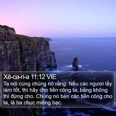 Xê-ca-ri-a 11:12 VIE Bible Verse Image