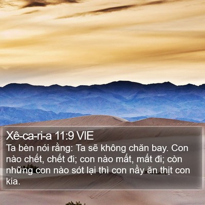 Xê-ca-ri-a 11:9 VIE Bible Verse Image