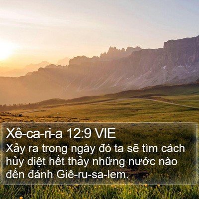 Xê-ca-ri-a 12:9 VIE Bible Verse Image