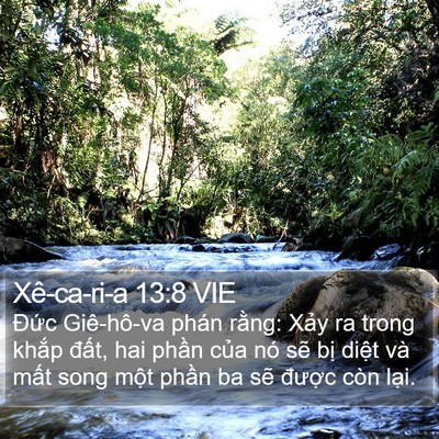 Xê-ca-ri-a 13:8 VIE Bible Verse Image