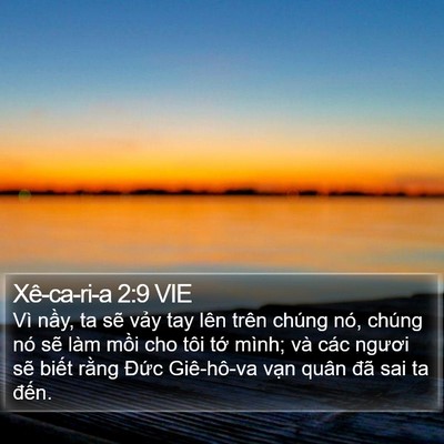 Xê-ca-ri-a 2:9 VIE Bible Verse Image