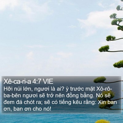 Xê-ca-ri-a 4:7 VIE Bible Verse Image