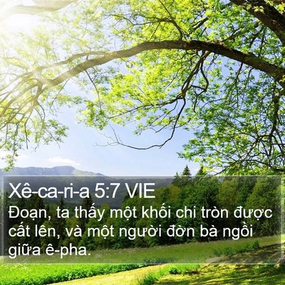 Xê-ca-ri-a 5:7 VIE Bible Verse Image