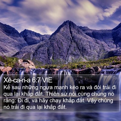 Xê-ca-ri-a 6:7 VIE Bible Verse Image