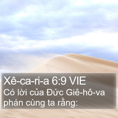 Xê-ca-ri-a 6:9 VIE Bible Verse Image