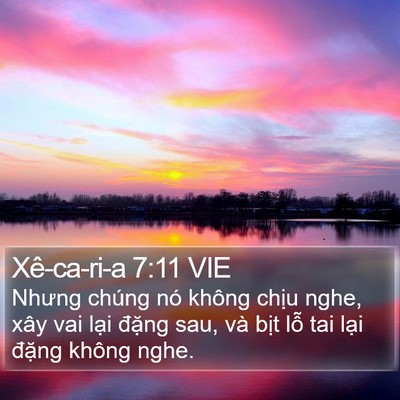 Xê-ca-ri-a 7:11 VIE Bible Verse Image