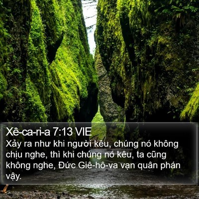 Xê-ca-ri-a 7:13 VIE Bible Verse Image
