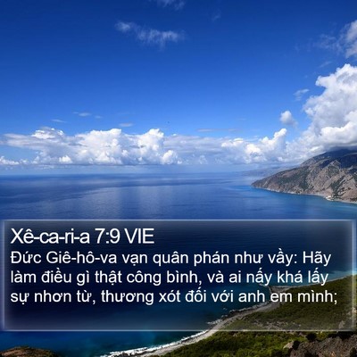 Xê-ca-ri-a 7:9 VIE Bible Verse Image