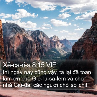 Xê-ca-ri-a 8:15 VIE Bible Verse Image
