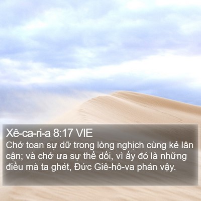 Xê-ca-ri-a 8:17 VIE Bible Verse Image
