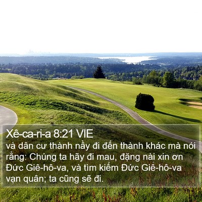 Xê-ca-ri-a 8:21 VIE Bible Verse Image