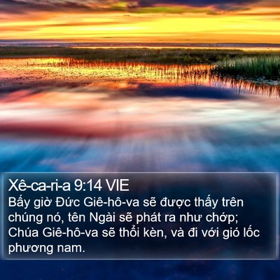 Xê-ca-ri-a 9:14 VIE Bible Verse Image