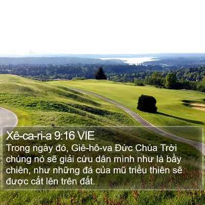 Xê-ca-ri-a 9:16 VIE Bible Verse Image