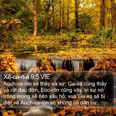 Xê-ca-ri-a 9:5 VIE Bible Verse Image