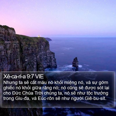 Xê-ca-ri-a 9:7 VIE Bible Verse Image