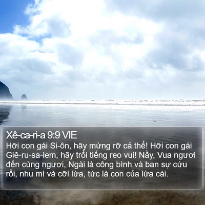 Xê-ca-ri-a 9:9 VIE Bible Verse Image